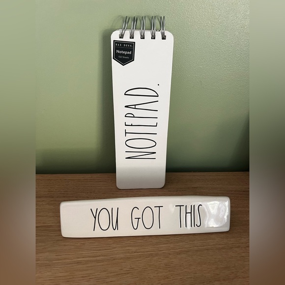 Rae Dunn Notepad and Desk Sign Bundle - Picture 3 of 7